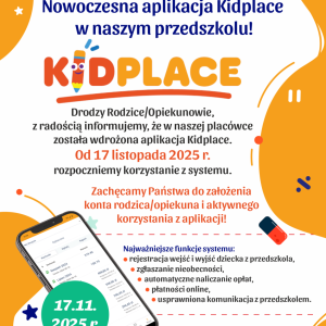 Plakat aplikacji Kidplace