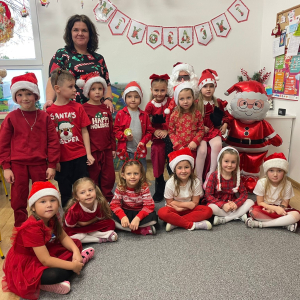 Zdjęcie grupowe z Mikołajem