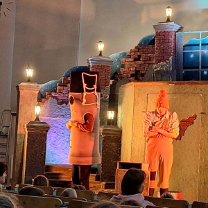 Aktorzy teatru na scenie
