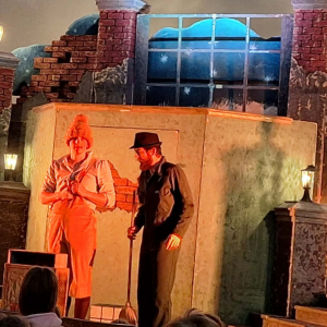 Aktorzy teatru na scenie